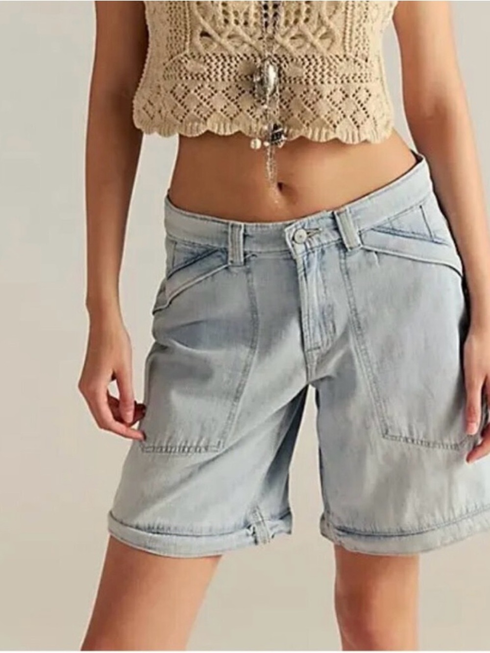 Free people We the People Trailblazer convertible zip jeans NWT size 28 - Picture 3 of 6